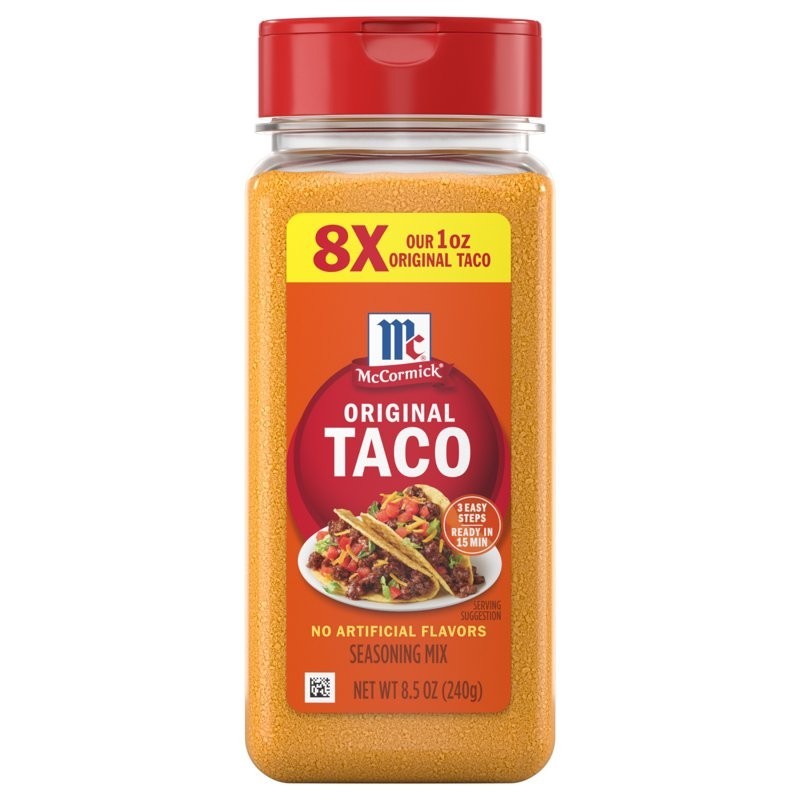 McCormick Original Taco Seasoning Mix, 8.5 oz Bottle McCormick Original Taco Seasoning Mix, 8.5 oz Bottle