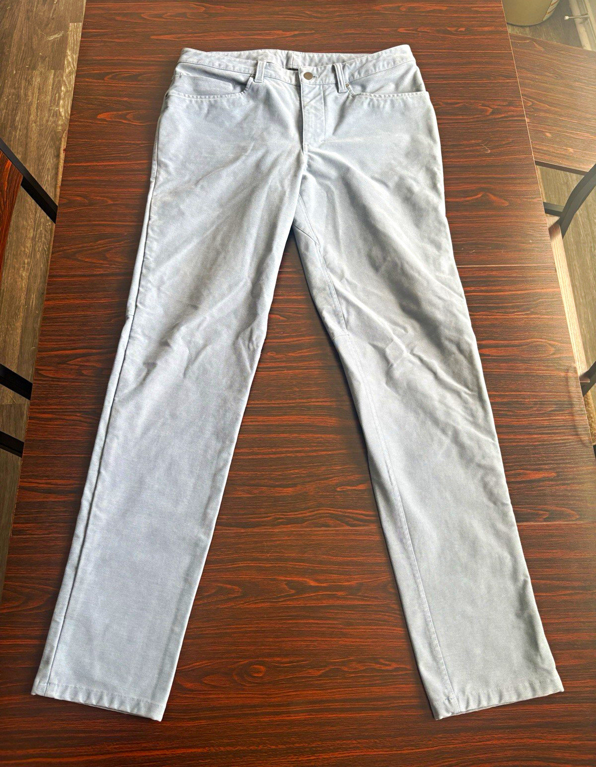 Luluemon Men’s Gray Casual Pants Flat Front Straight 32