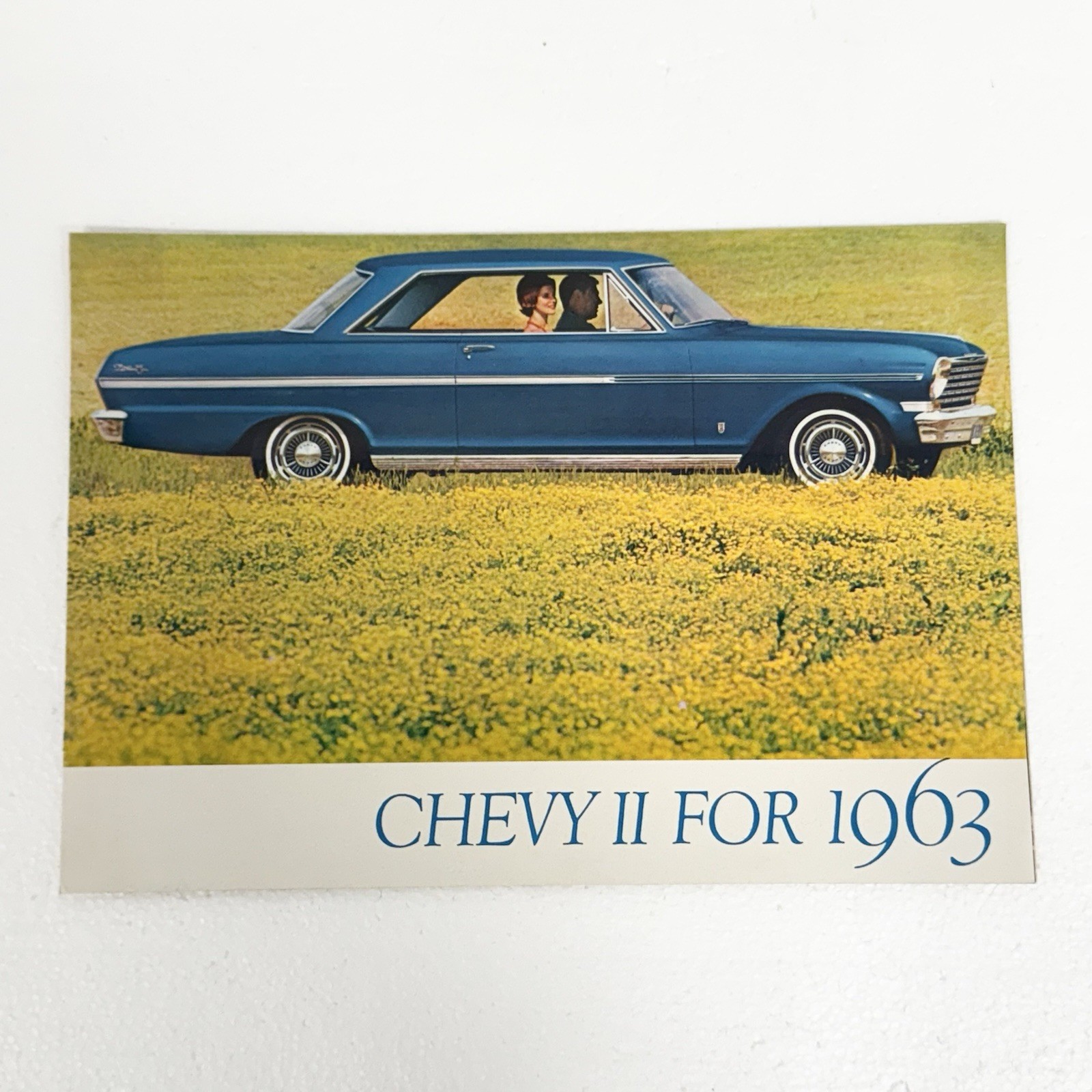 1963 Chevrolet ORIGINAL Chevy 2 II Car Sales Brochure 63 Nova 400 Vintage