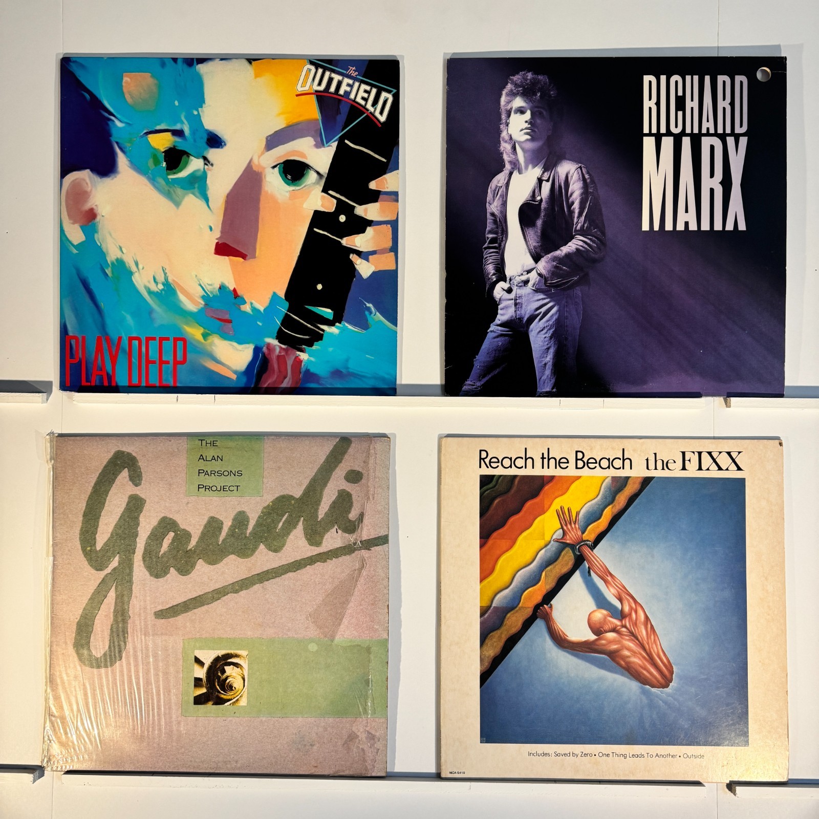 Outfield Richard Marx Alan Parsons Fixx Vinyl LP Lot 4 VG VG+ Play Tested