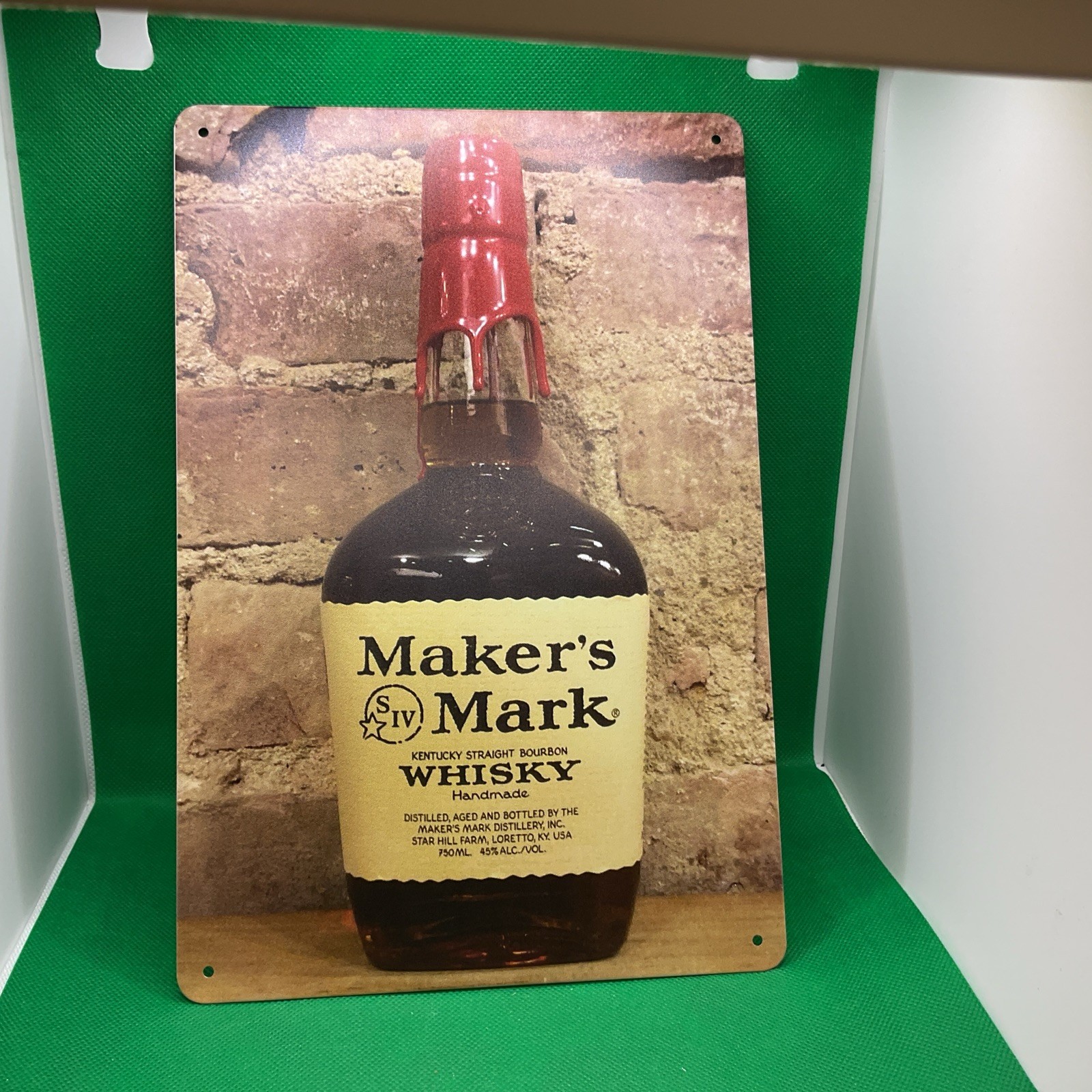Maker's Mark Kentucky Straight Bourbon Whiskey-Metal Sign for Bar/Man Cave Maker's Mark Kentucky Straight Bourbon Whiskey-Metal Sign for Bar/Man Cave