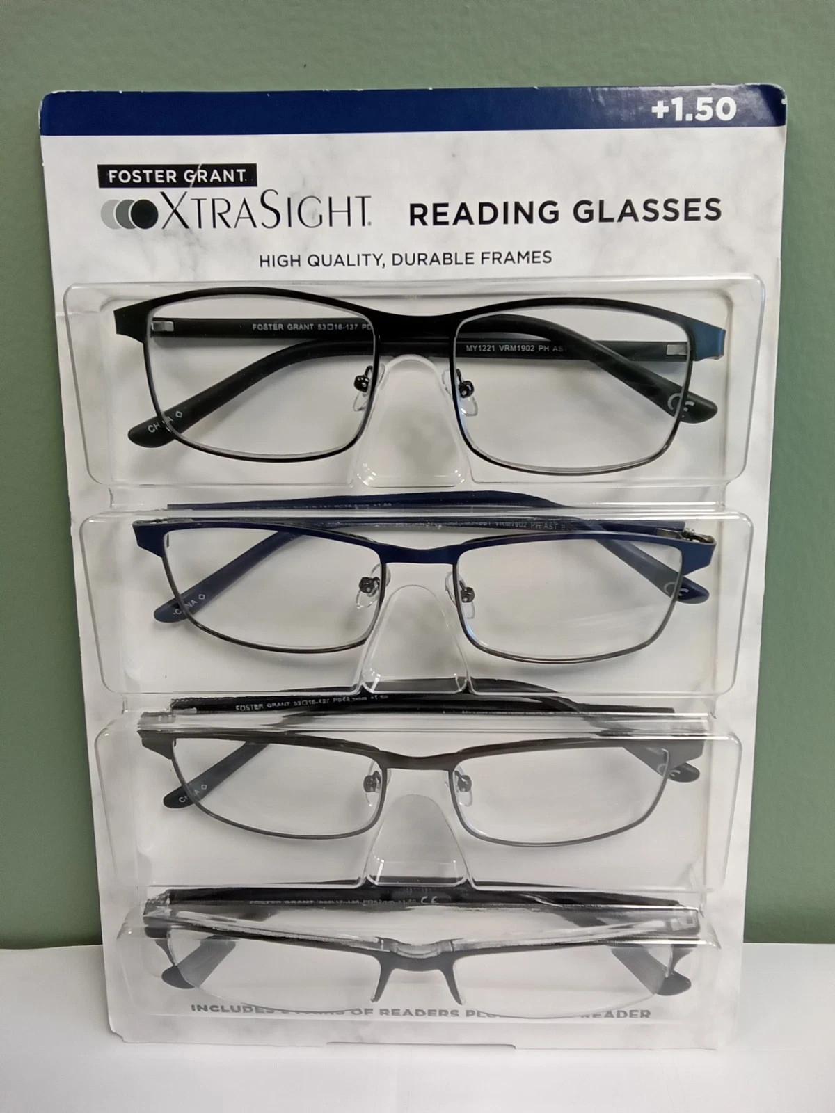 XtraSight by Foster Grant Reading Glasses VRM1902 3 Pack + 1 Pete XtraSight by Foster Grant Reading Glasses VRM1902 3 Pack + 1 Pete