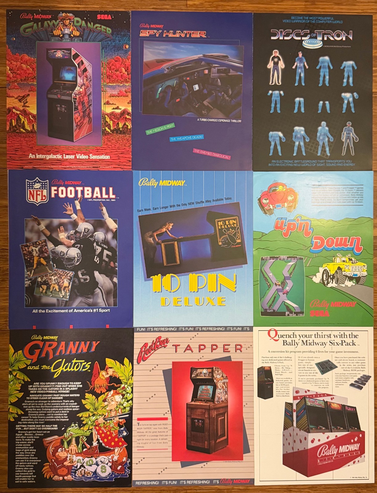 Vintage 1980's Centri SEGA Nintendo Arcade Promotional Sales Flyer Lot of 11 Vintage 1980's Centri SEGA Nintendo Arcade Promotional Sales Flyer Lot of 11