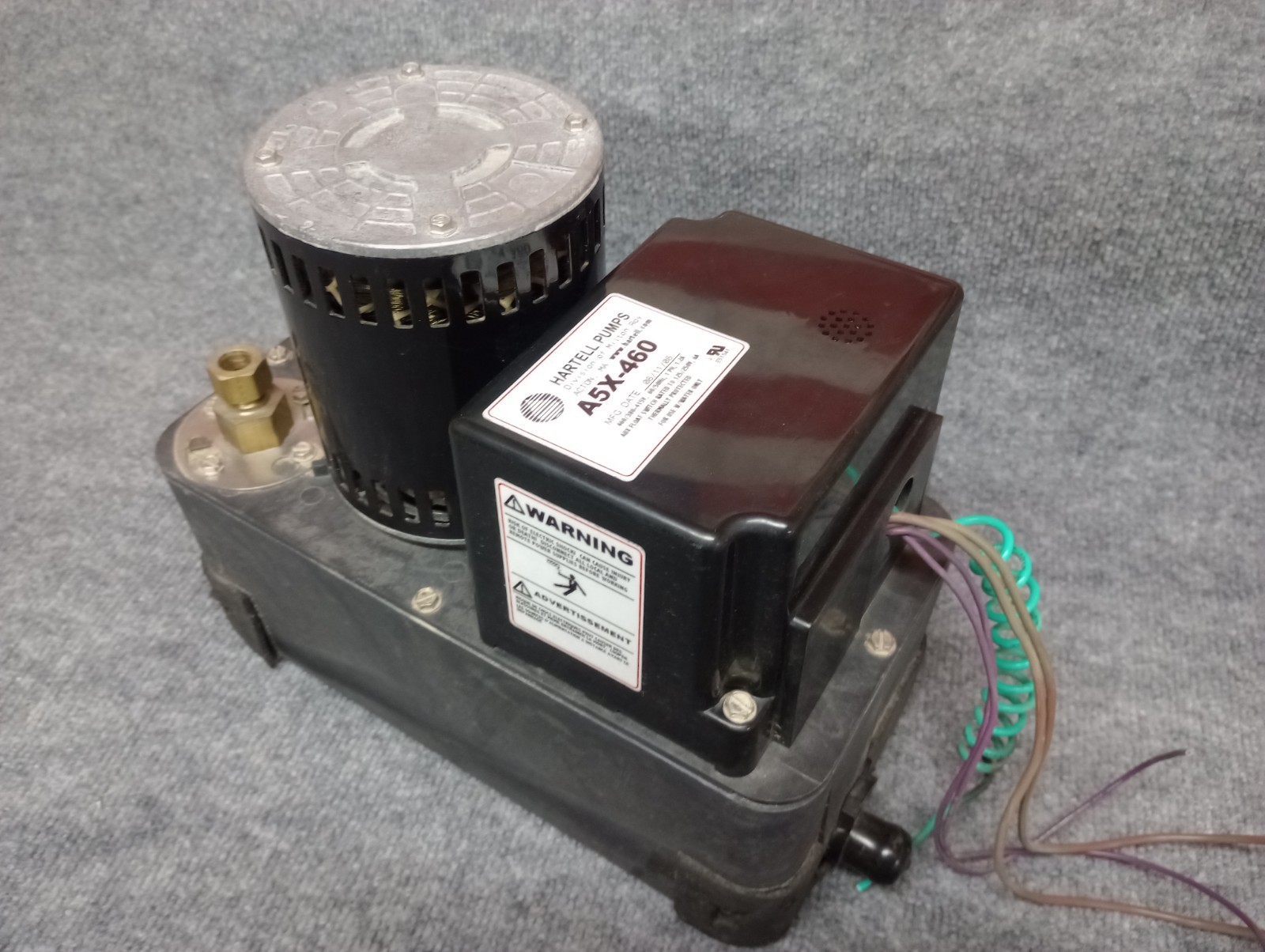 Take out, Hartell OEM Condensate Pump A5X-460 A5X 460 Take out, Hartell OEM Condensate Pump A5X-460 A5X 460