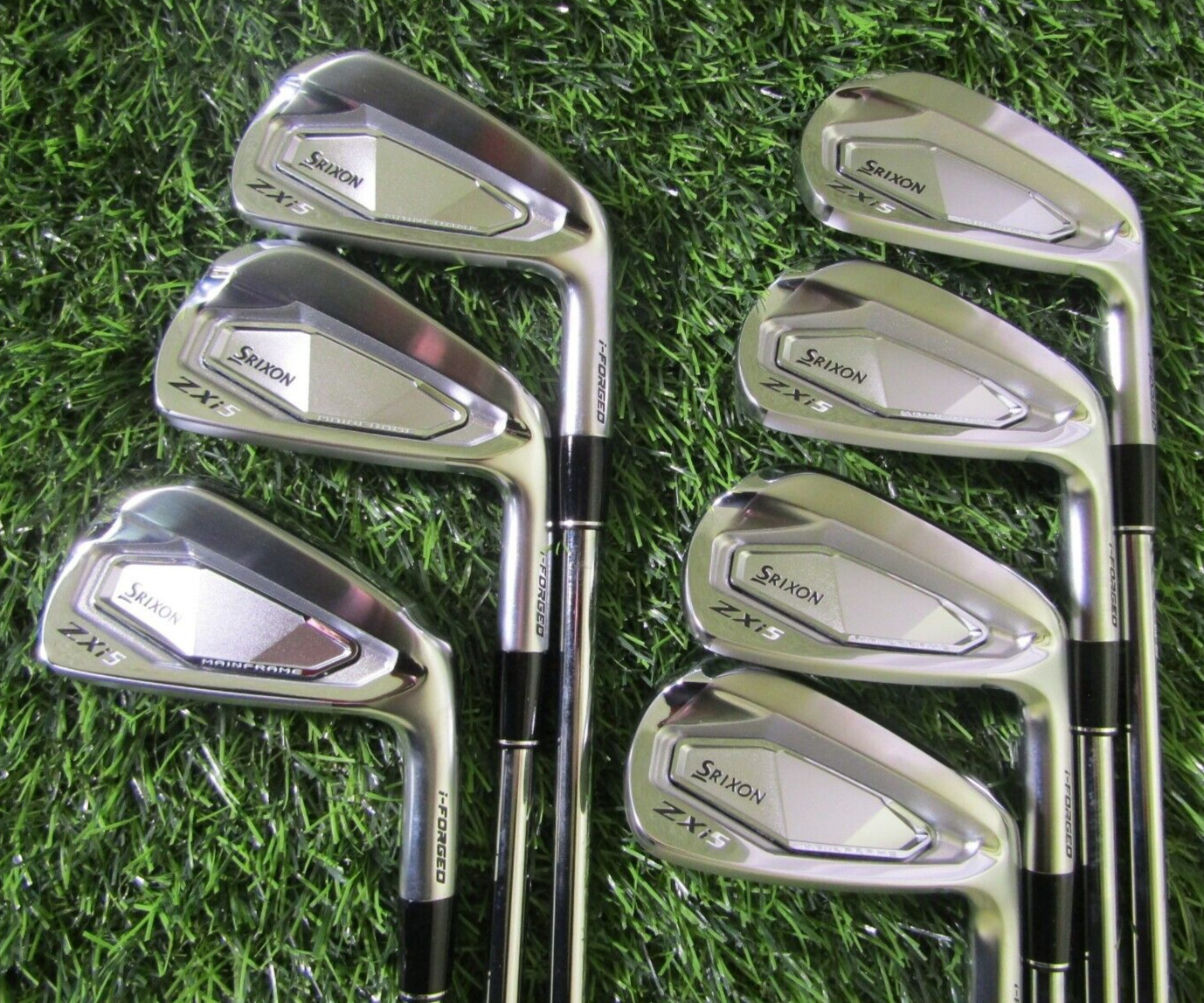 New Srixon ZXi5 iron set, 5-AW, Dynamic Gold Mid 115 S300, Steel, Stiff, Std. New Srixon ZXi5 iron set, 5-AW, Dynamic Gold Mid 115 S300, Steel, Stiff, Std.