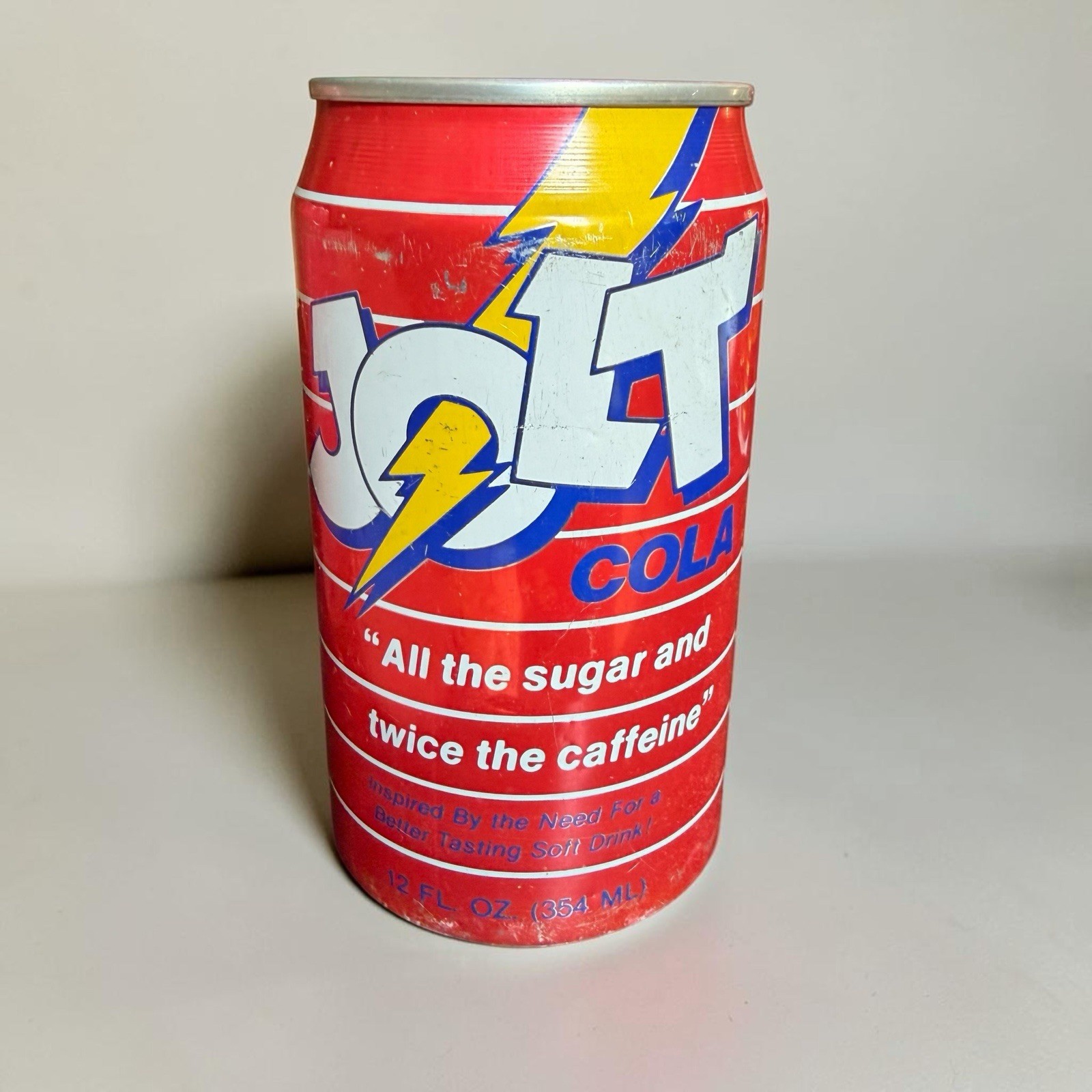 Vintage 1988 12 Oz Jolt Cola Collectible Soda Pop Can Unopened Sealed Vintage 1988 12 Oz Jolt Cola Collectible Soda Pop Can Unopened Sealed