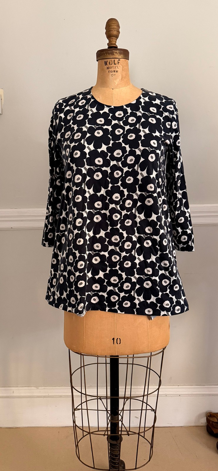 Marimekko tunic top, Unikko flowers, small