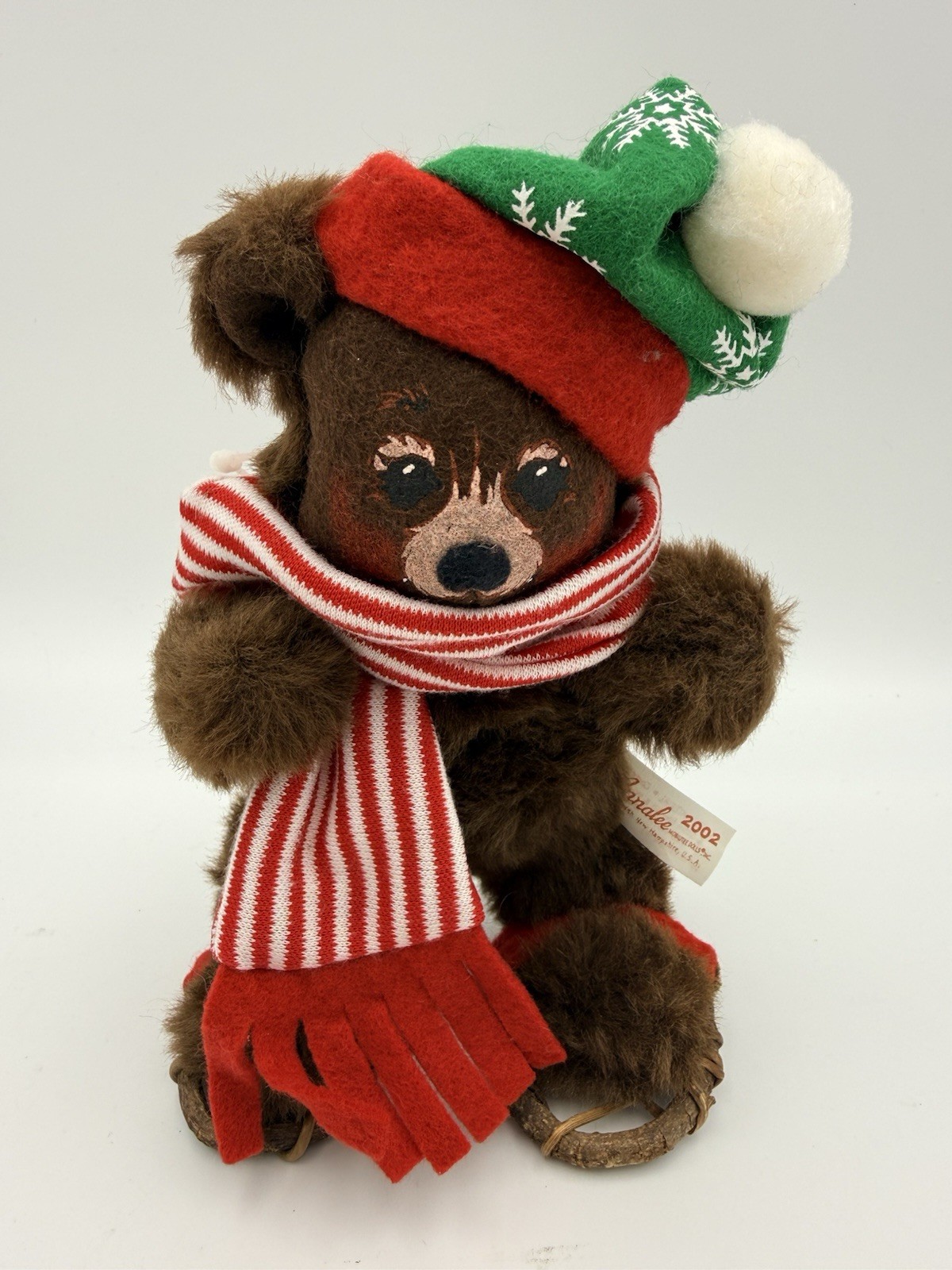 Vintage Annalee 8” Christmas Delivery Bear 632602 2002
