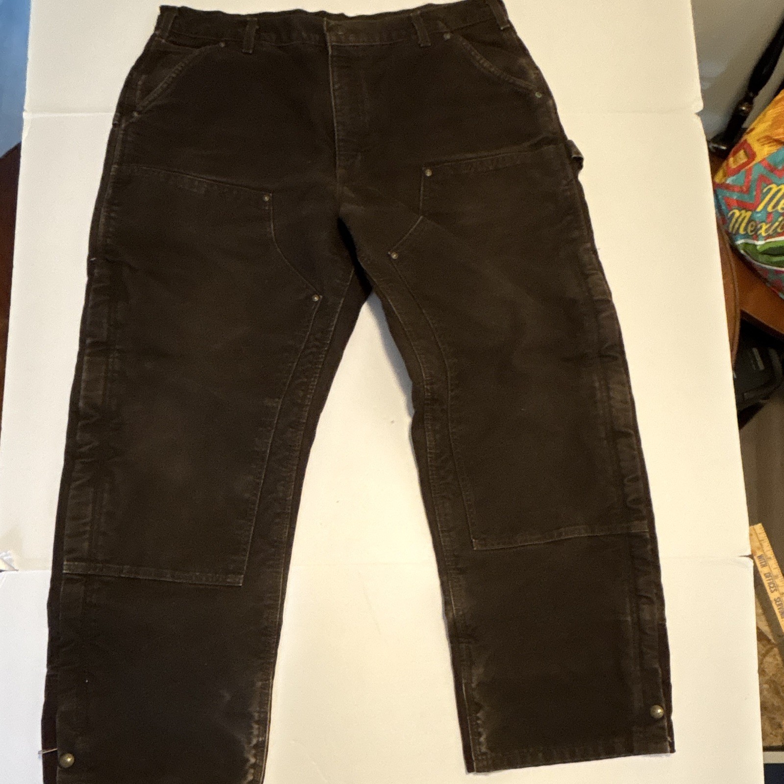 Carhartt Brown Canvas Work Pants Men's NO TAG Utility Pockets Reinforced Carhartt Brown Canvas Work Pants Men's NO TAG Utility Pockets Reinforced