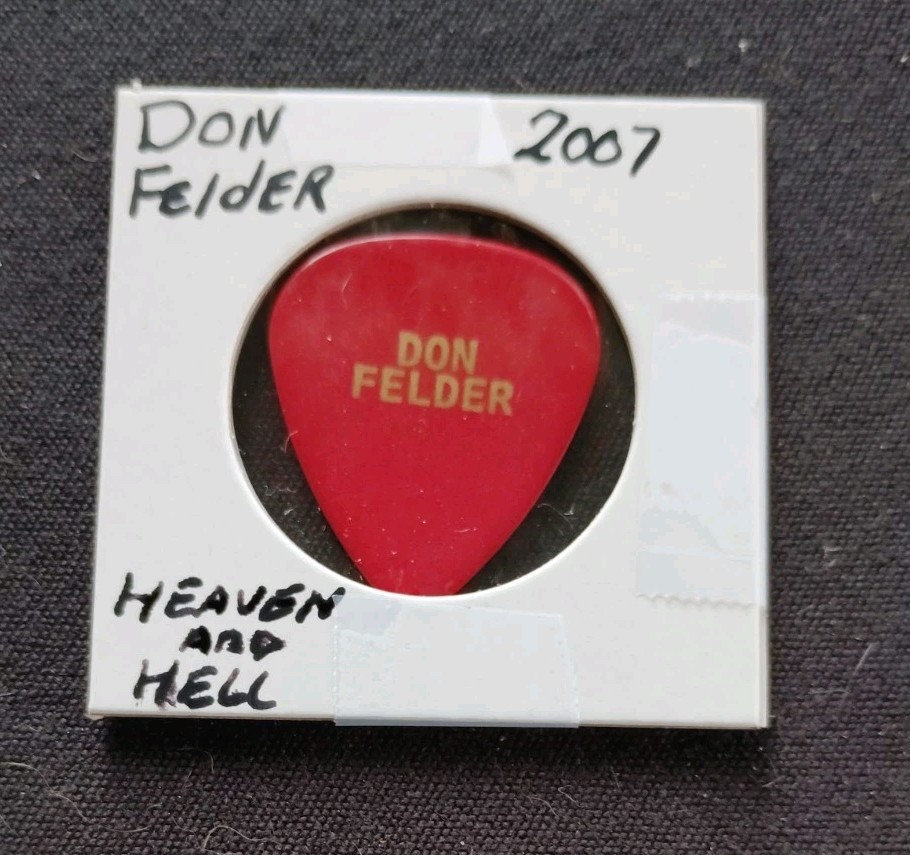 The Eagles Don Felder Heaven and Hell Tour Guitar Pick - 2007 Rare
