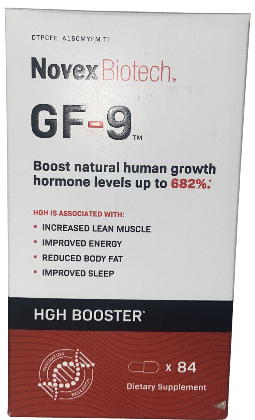 Novex Biotech GF-9 Growth Booster Supplement 84 Capsules 