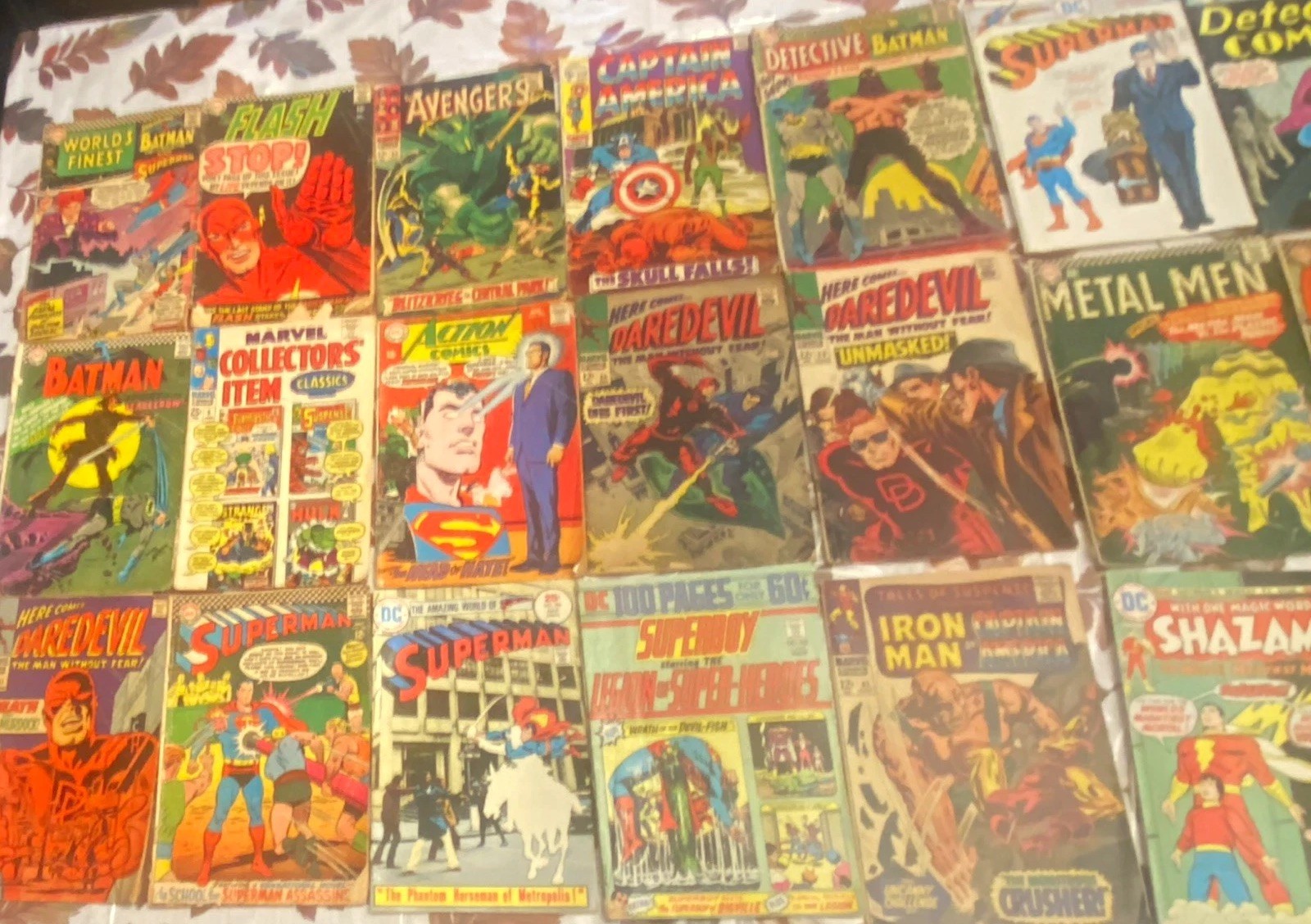 24 Silver Age DC/Marvel Comics Batman Superman Daredevil Flash Avengers  more