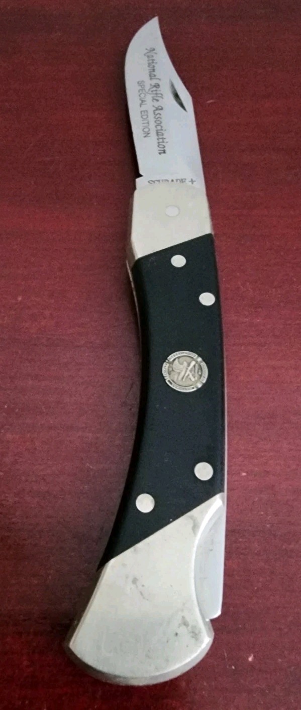 NATIONAL RIFLE ASSOCIATION OF AMERICA SPECIAL EDITION SCHRADE+ LTD USA KNIFE NATIONAL RIFLE ASSOCIATION OF AMERICA SPECIAL EDITION SCHRADE+ LTD USA KNIFE