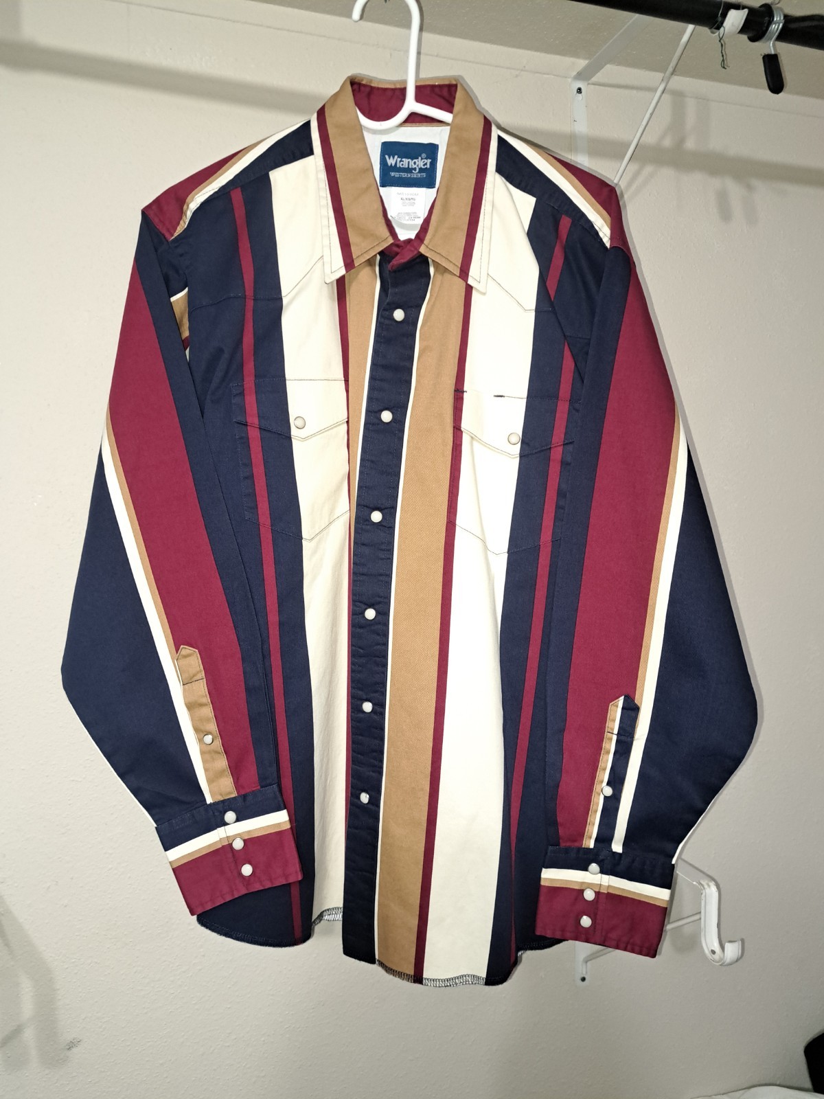 Wrangler Brushpopper Western Vintage Men\'s Shirt Size XL Wrangler Brushpopper Western Vintage Men\'s Shirt Size XL