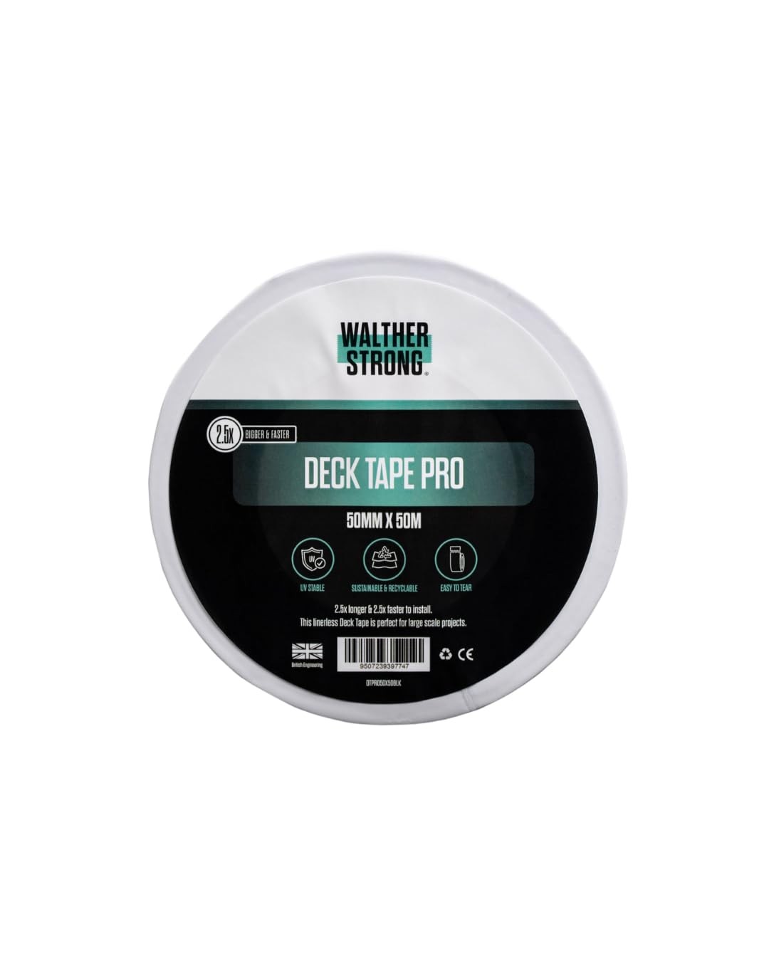 Walther Strong Deck Tape Pro - 50mm x 50m Superior Non-Butyl Joist Flashing for Walther Strong Deck Tape Pro - 50mm x 50m Superior Non-Butyl Joist Flashing for