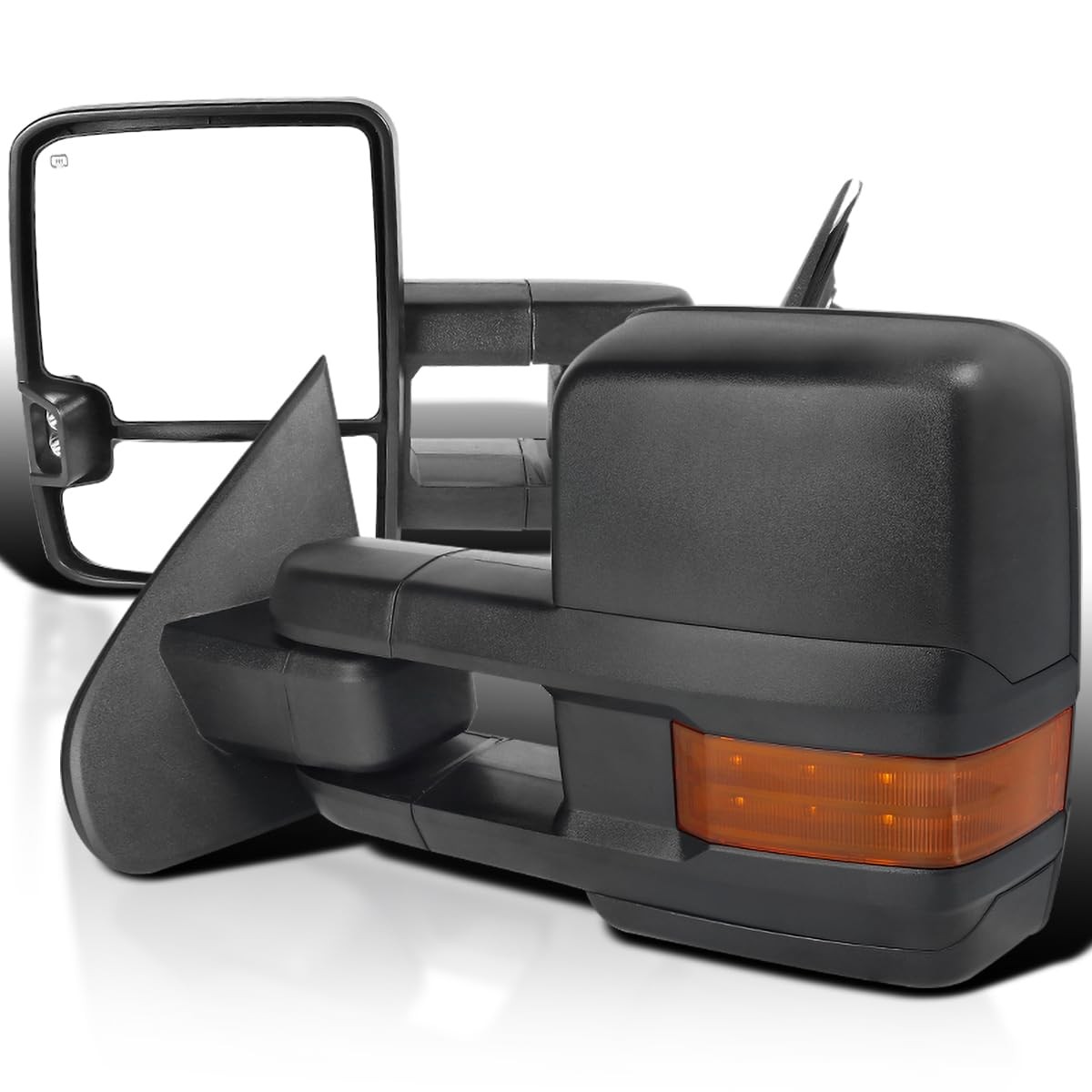 Black Power Heated Towing Mirrors