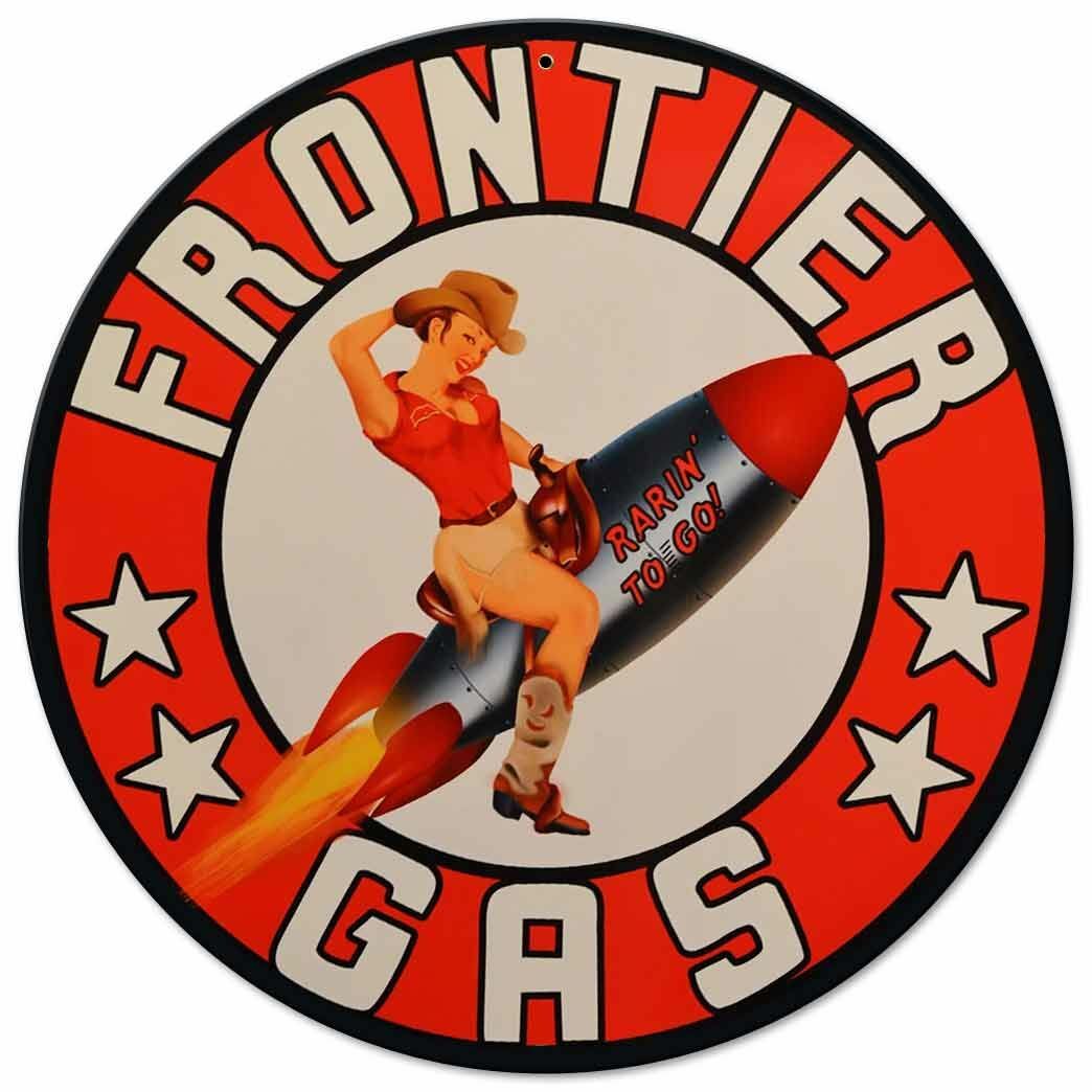 FRONTIER GAS COWGIRL ON ROCKET 14 FRONTIER GAS COWGIRL ON ROCKET 14