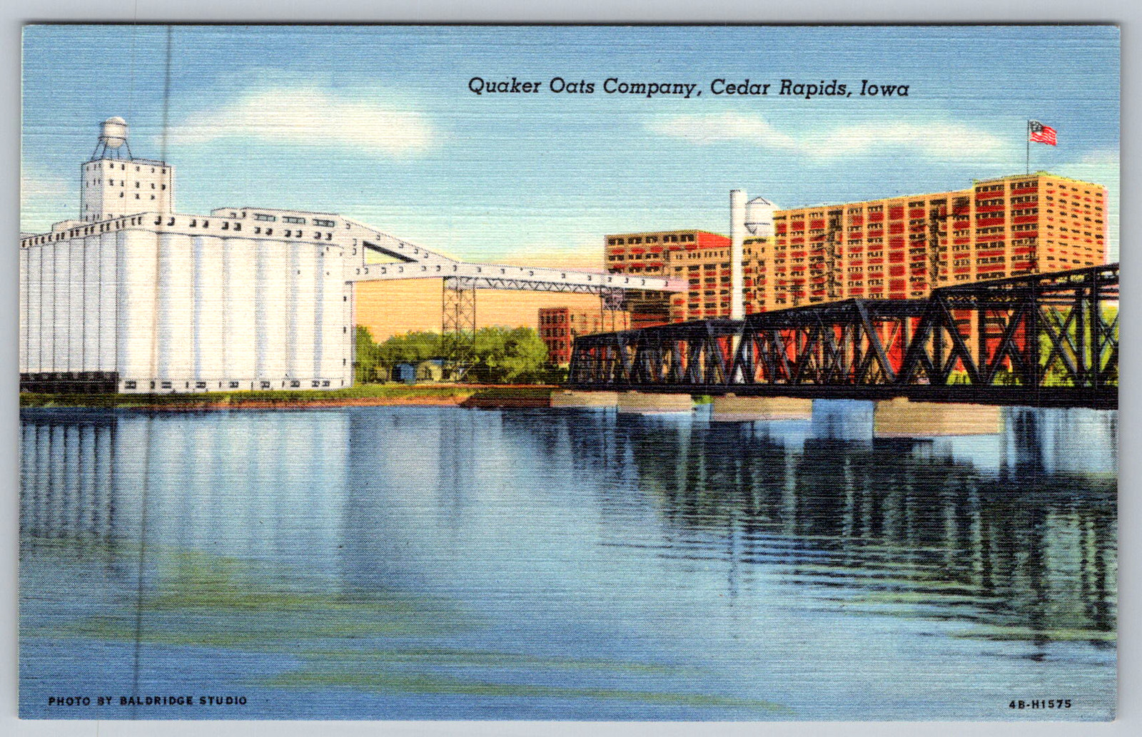 c1940s Quaker Oats Company Cedar Rapids Iowa Postcard c1940s Quaker Oats Company Cedar Rapids Iowa Postcard