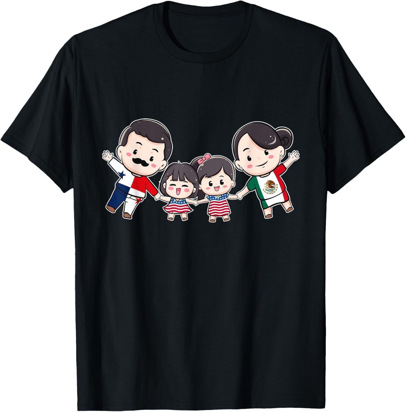 Tres naciones, una familia: EE.UU., México, Panamá T-Shirt Tres naciones, una familia: EE.UU., México, Panamá T-Shirt