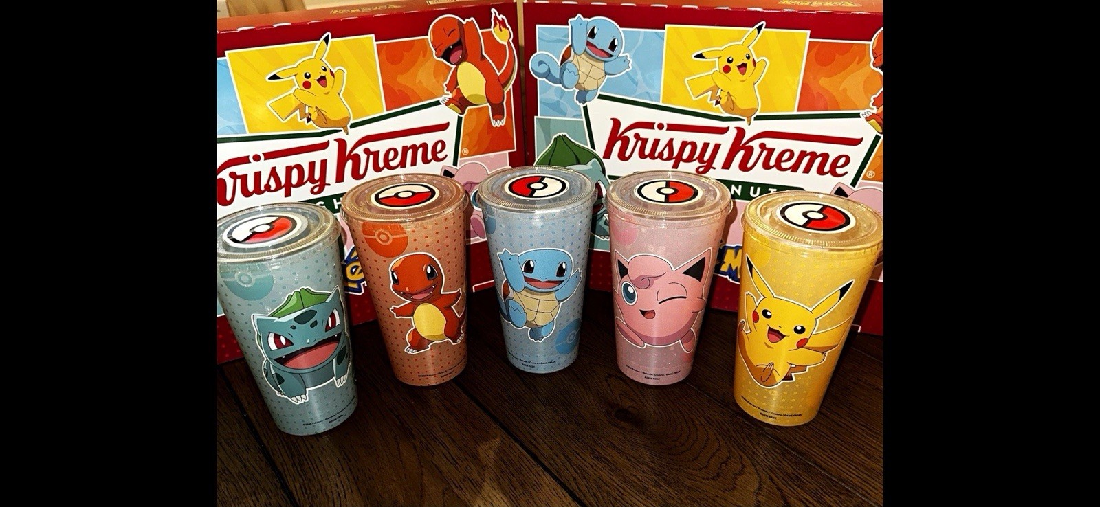 Krispy Kreme x Pokemon 30th Anniversary Celebration Cups - Full Set CLEAN Krispy Kreme x Pokemon 30th Anniversary Celebration Cups - Full Set CLEAN
