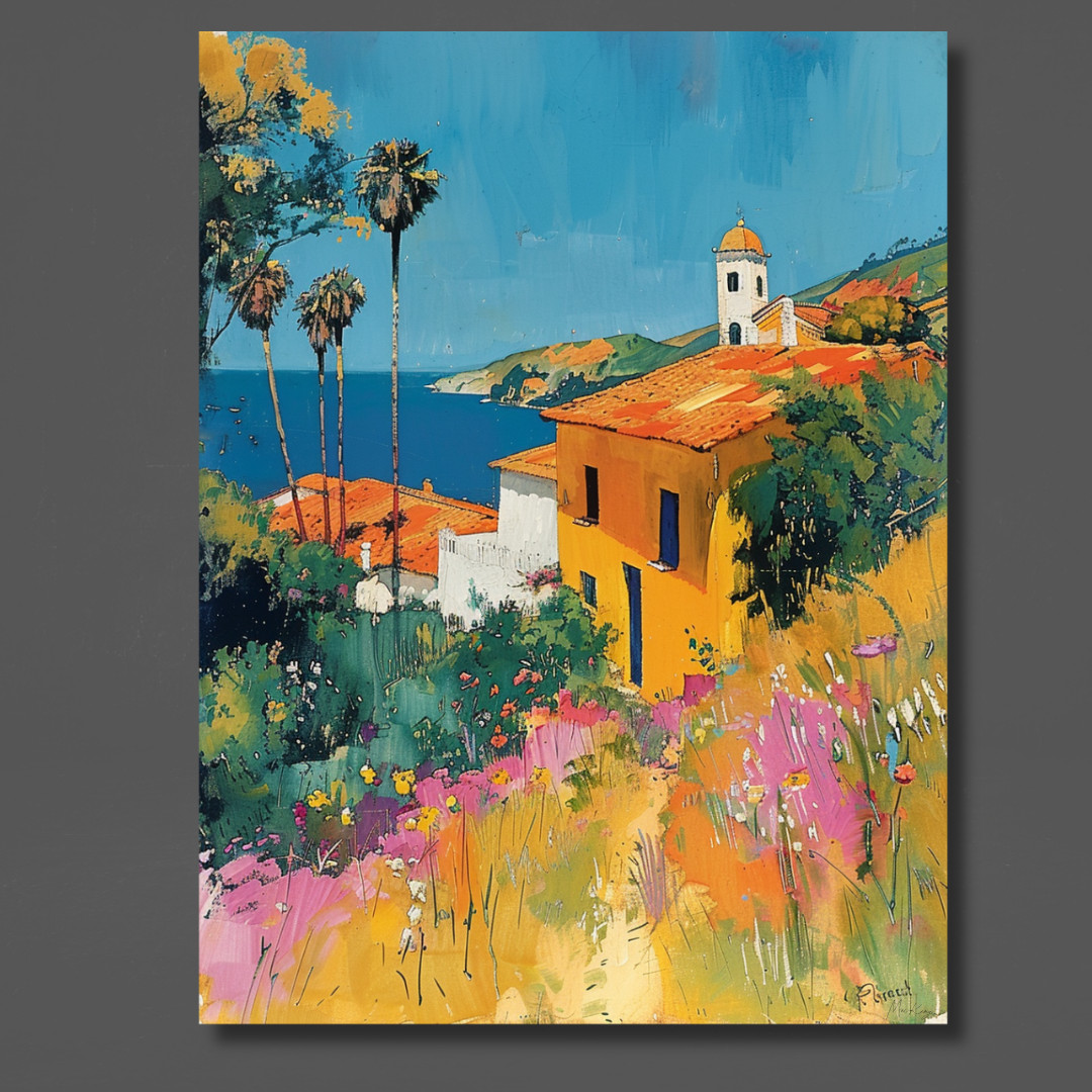 MacKenzie Reynolds Santa Barbara Original Canvas Signed 30x40 MacKenzie Reynolds Santa Barbara Original Canvas Signed 30x40