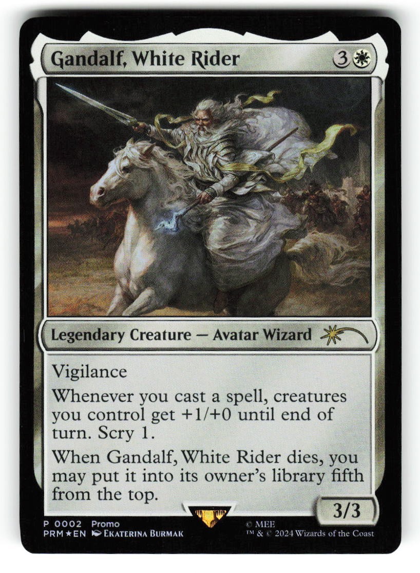 Gandalf, White Rider #2 (NM) (Foil) (R) (UMP) Promo Magic MTG Gandalf, White Rider #2 (NM) (Foil) (R) (UMP) Promo Magic MTG
