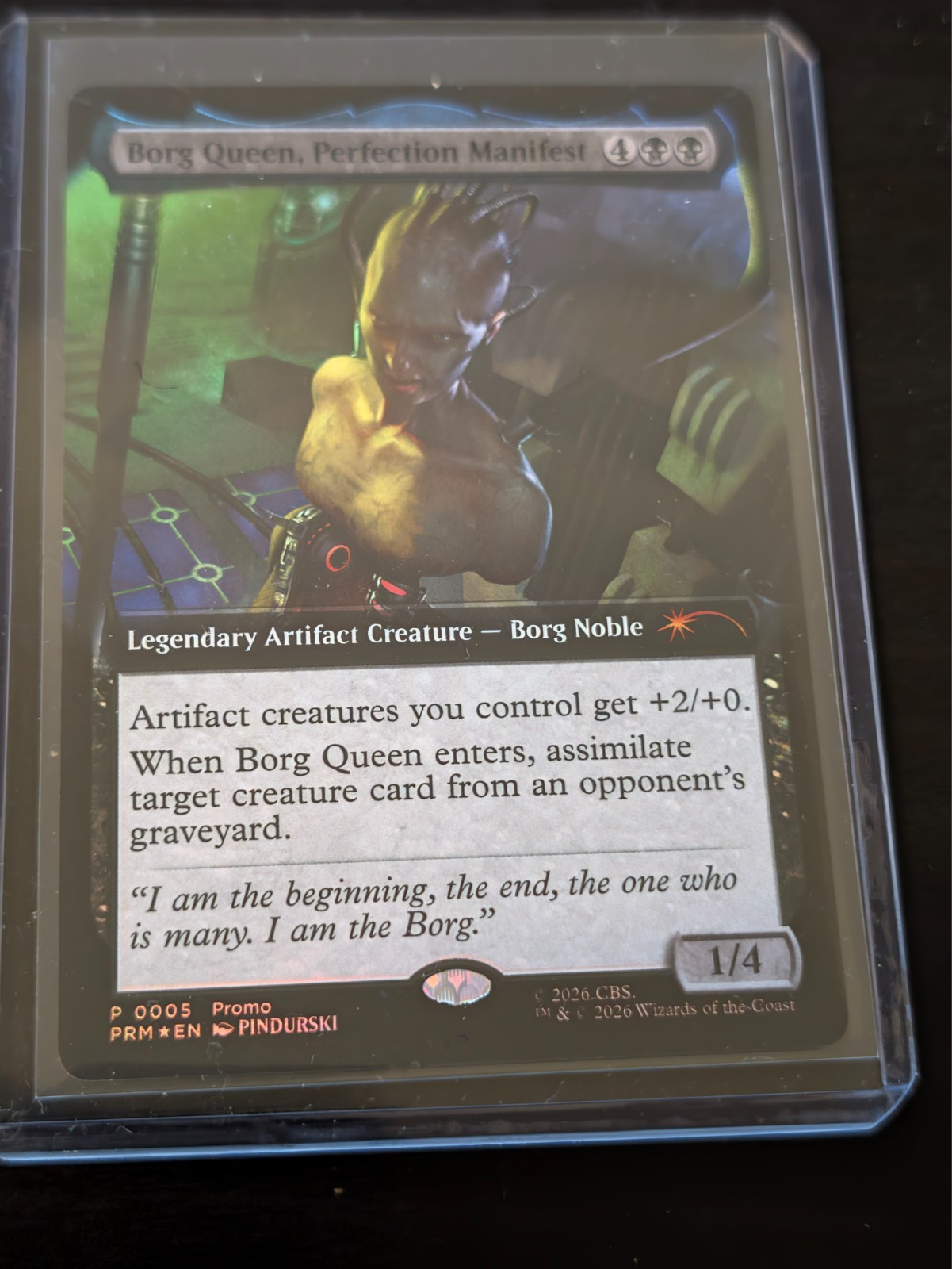 NYCC 2026 exclusive STAR TREK MTG BORG QUEEN Magic the Gathering FOIL promo NYCC 2026 exclusive STAR TREK MTG BORG QUEEN Magic the Gathering FOIL promo