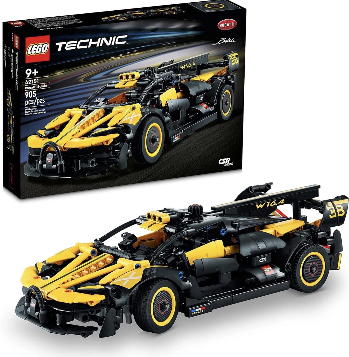 LEGO Technic Bugatti Bolide Racing Car Building Set - Model and Race Yellow LEGO Technic Bugatti Bolide Racing Car Building Set - Model and Race Yellow