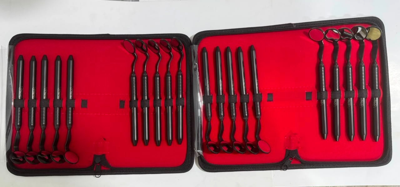 Lot of 20 Pcs Hu-Friedy MH6 Handle With Double Side Dental Mirror Cone Socket Lot of 20 Pcs Hu-Friedy MH6 Handle With Double Side Dental Mirror Cone Socket