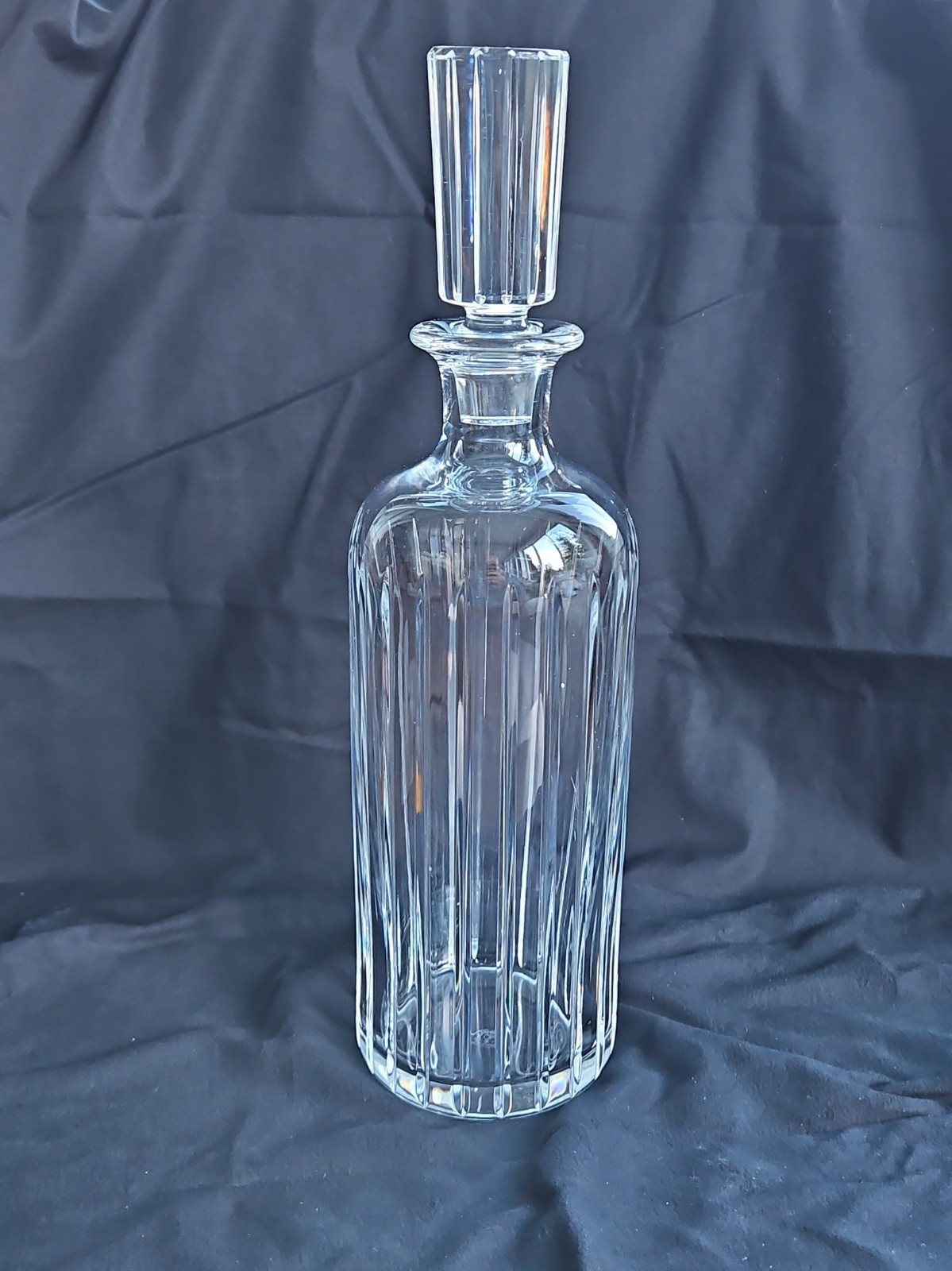 Vintage Baccarat Crystal Harmonie Round Whiskey Decanter 12.5\ Vintage Baccarat Crystal Harmonie Round Whiskey Decanter 12.5\