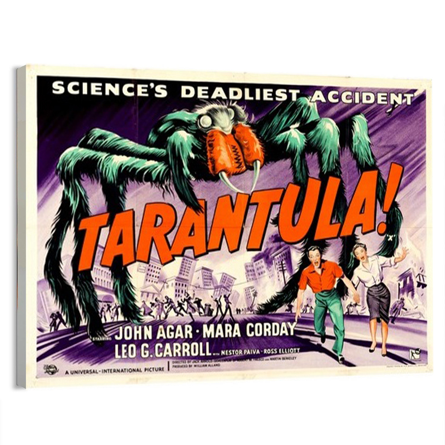 1955 Tarantula (Universal International) Sc-Fi Movie Poster or Canvas Home Decor