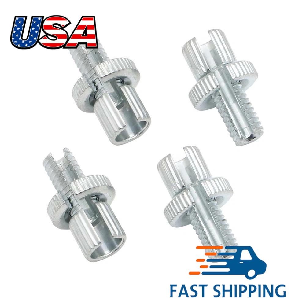 4X 8mm Motorcycle Brake Clutch Cable Adjuster Nut Bolts For Honda Yamaha Suzuki