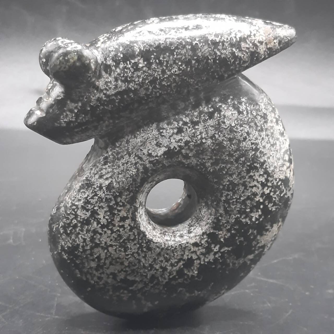 Unique Vintage Chiness Hard Stone Carving Wild Animal Figurine