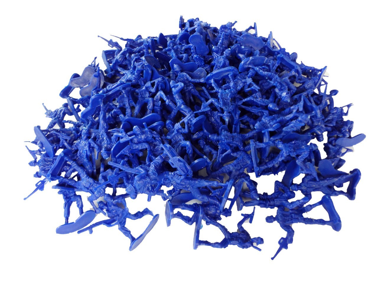 Classic 2” Blue Plastic Army Men Toy Soldiers Military Figures Bulk Lot