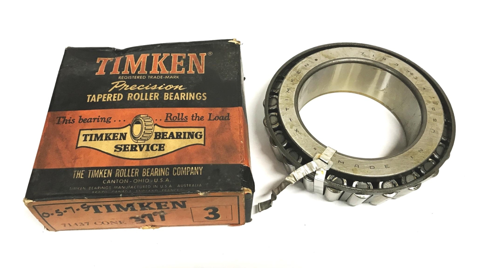 Timken Tapered Roller Bearing Cone 71437 NOS