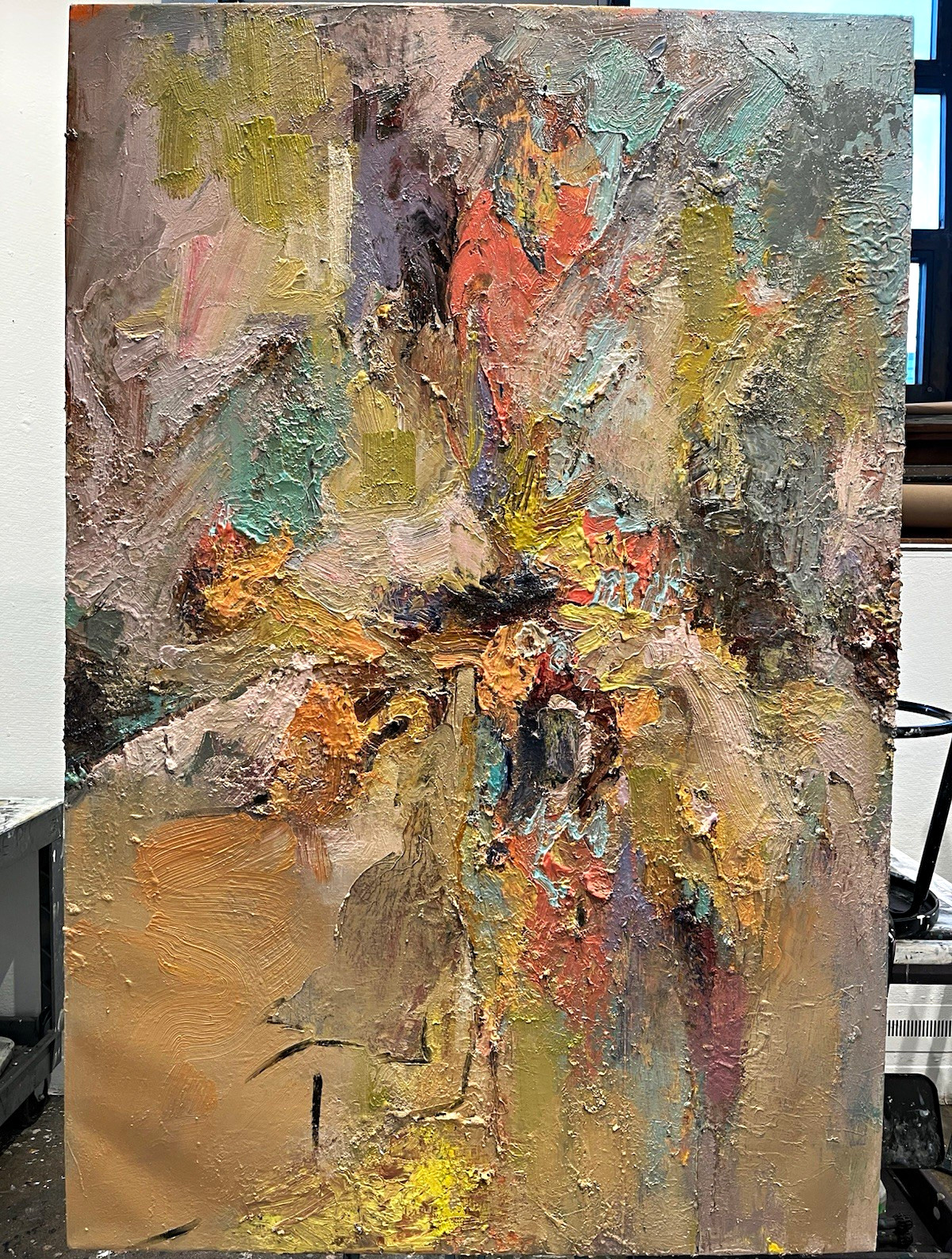 Original Large Abstract Oil Painting on Canvas 48 × 72 Inches One of a Kind