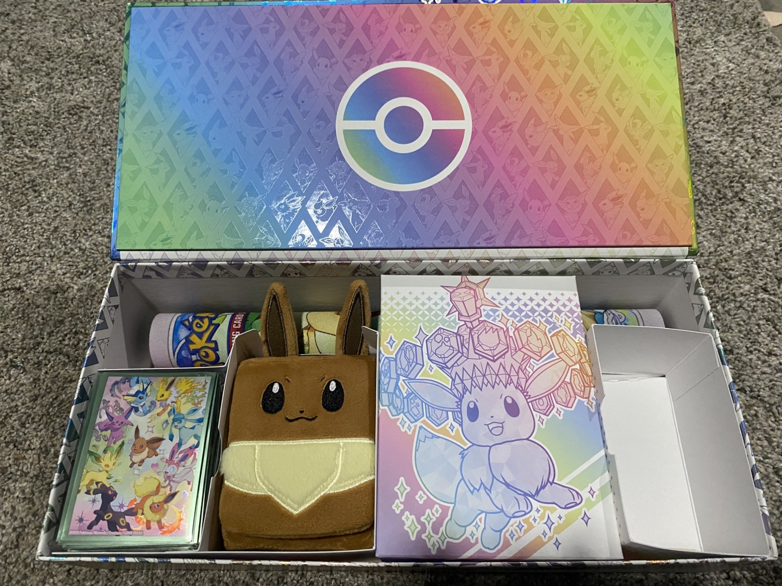 Pokémon Prismatic Evolutions SPC Accessories and Box Only, No Cards/Promo Pokémon Prismatic Evolutions SPC Accessories and Box Only, No Cards/Promo