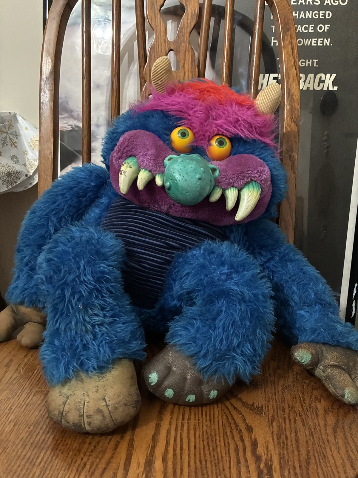 Vintage 1986 My Pet Monster AmToy 24 Inch Big Plush Original No Cuffs 