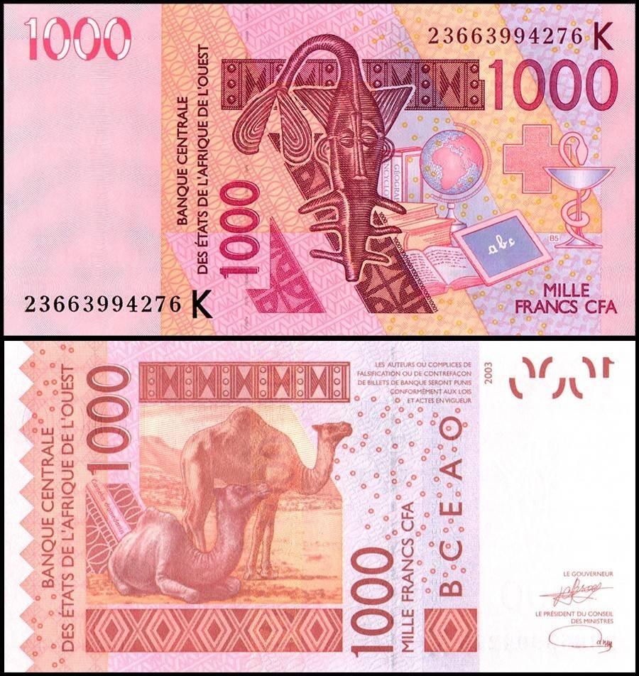 West African States - Senegal 1000 Francs, 2023, P-715Kw, UNC West African States - Senegal 1000 Francs, 2023, P-715Kw, UNC
