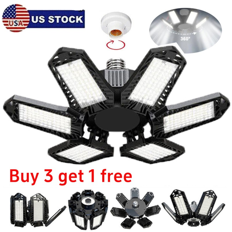 12000000LM Garage Light LED Super Bright Work Shop Ceiling Light Deformable Bulb 12000000LM Garage Light LED Super Bright Work Shop Ceiling Light Deformable Bulb