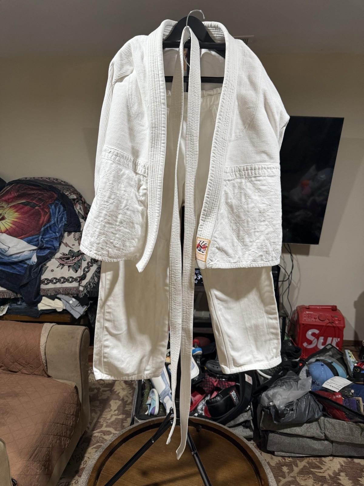 Vintage Brazilian Jiu Jitsu Gi White A2 100% Cotton Traditional ProUSA Used Once