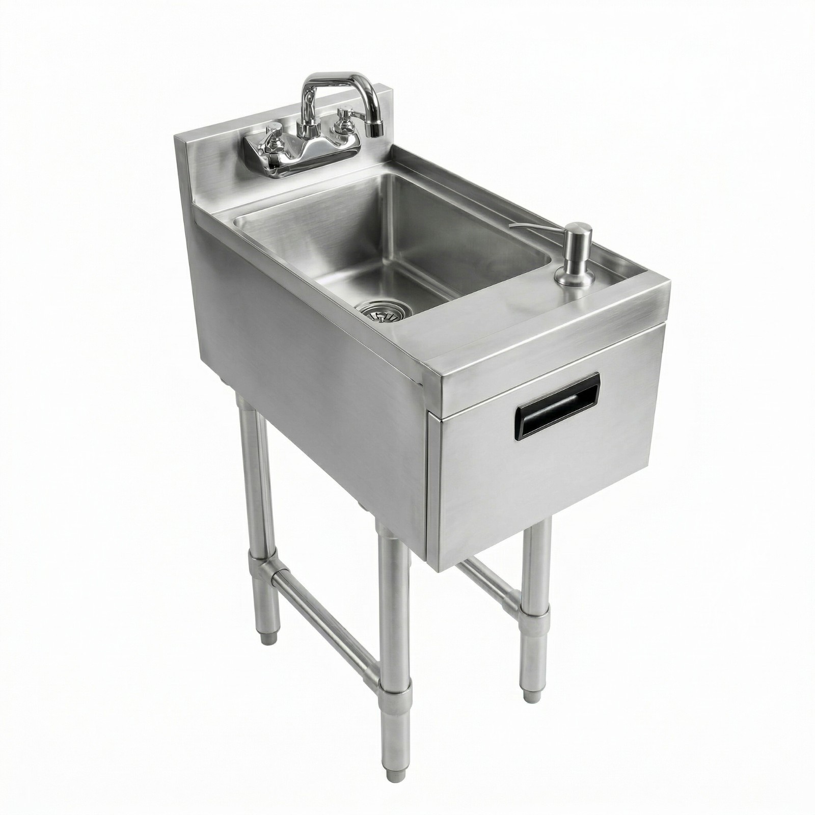 22 in. x 12 in. Underbar Hand Sink with Soap and Towel Dispenser 22x12 Hand Wash