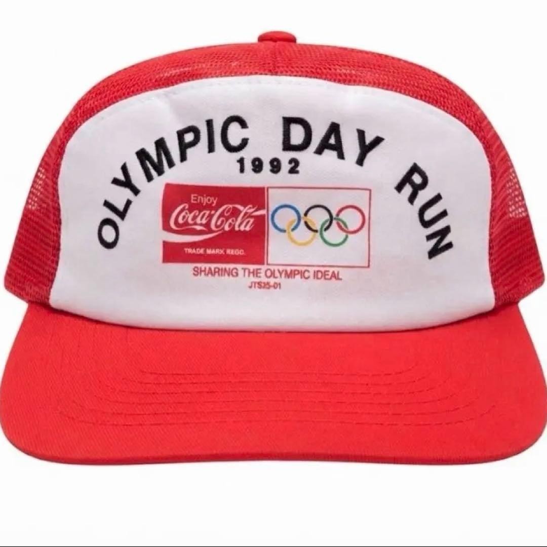 Coca Cola Olympic Day Run 1992 Mesh Cap Official Vintage Baseball Hat Coca Cola Olympic Day Run 1992 Mesh Cap Official Vintage Baseball Hat