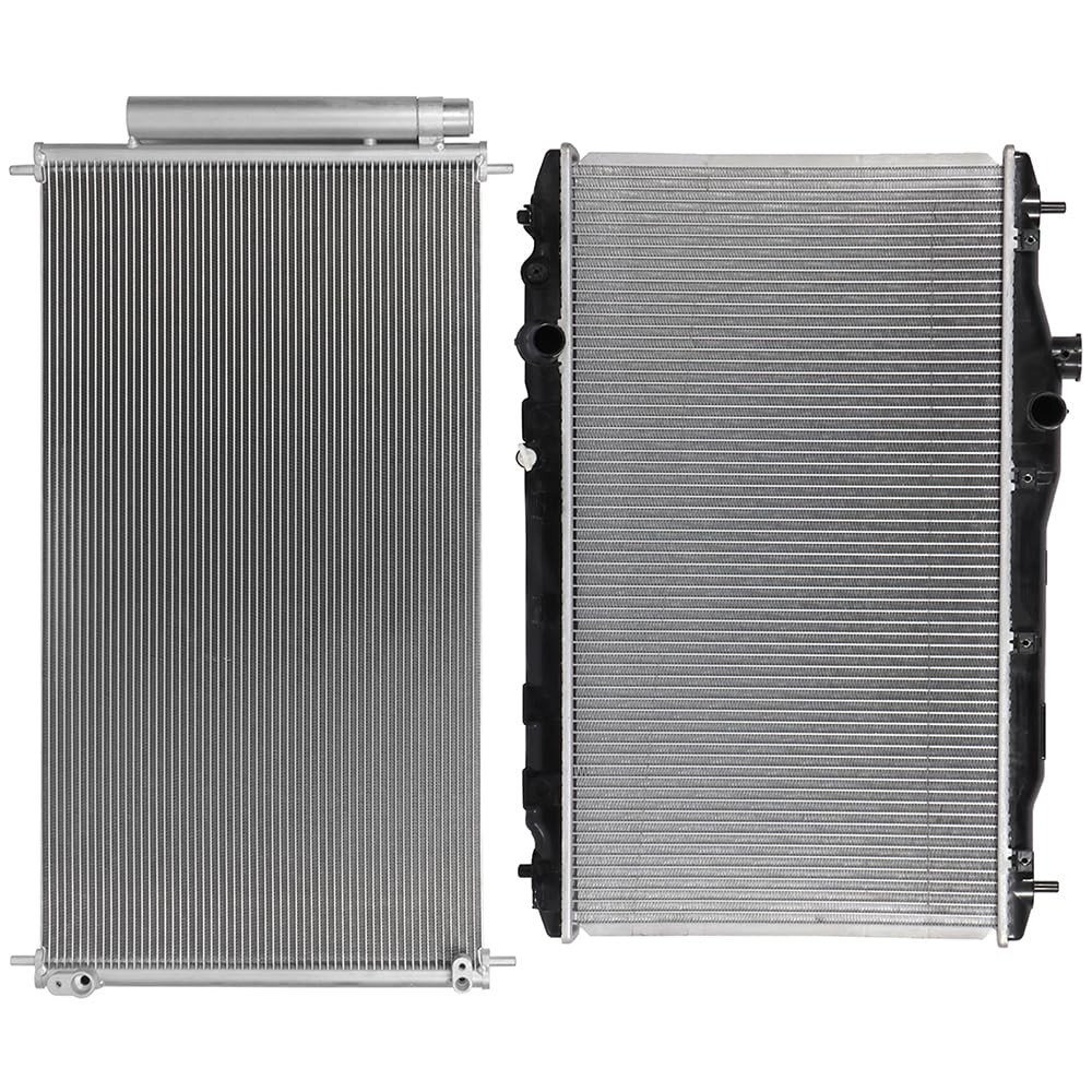 Aluminum Radiator & Condenser 2012-2015 Honda Civic 1.8L 13221