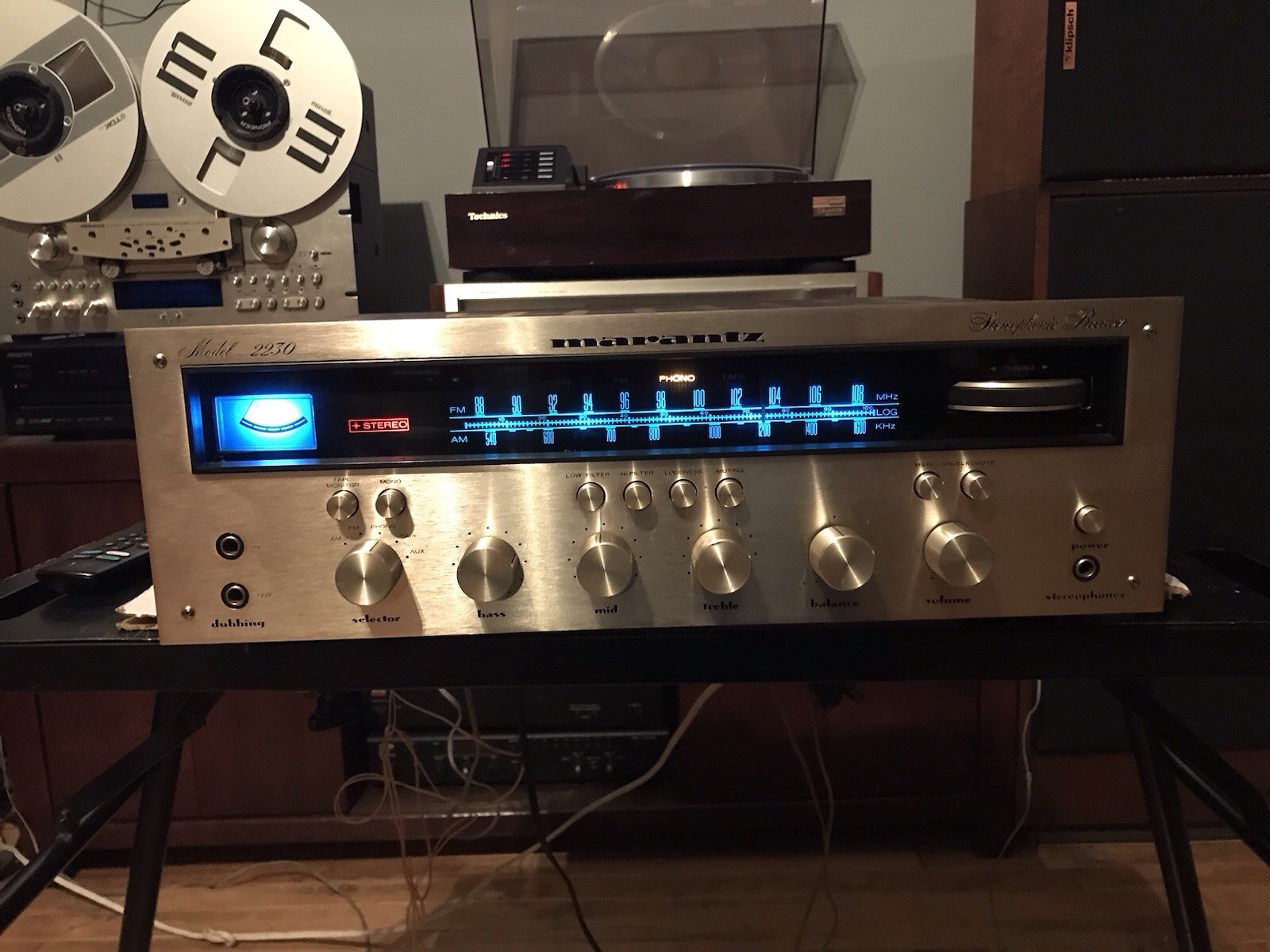 Marantz 2230 Champagne Engraved Face Receiver 4 Digit Serial Number READ