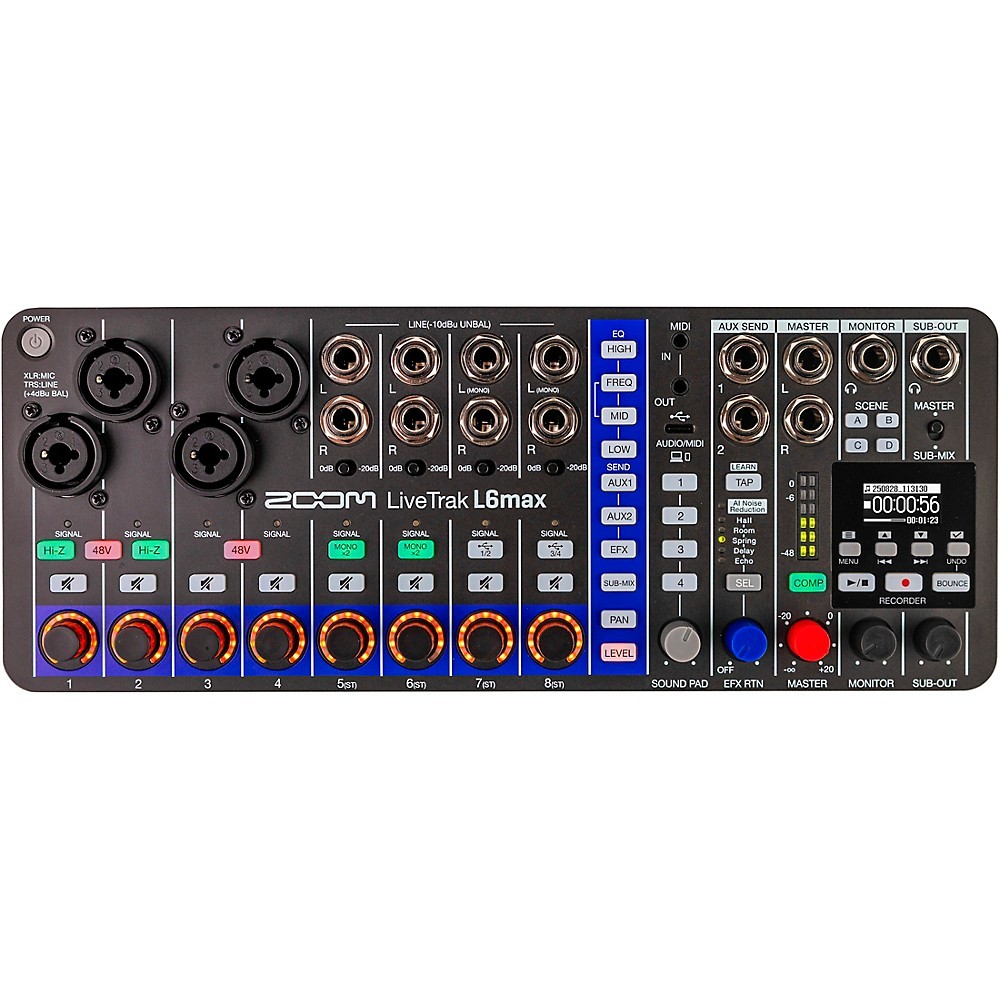 Zoom LiveTrak L6Max 12Channel Mixer and Recorder