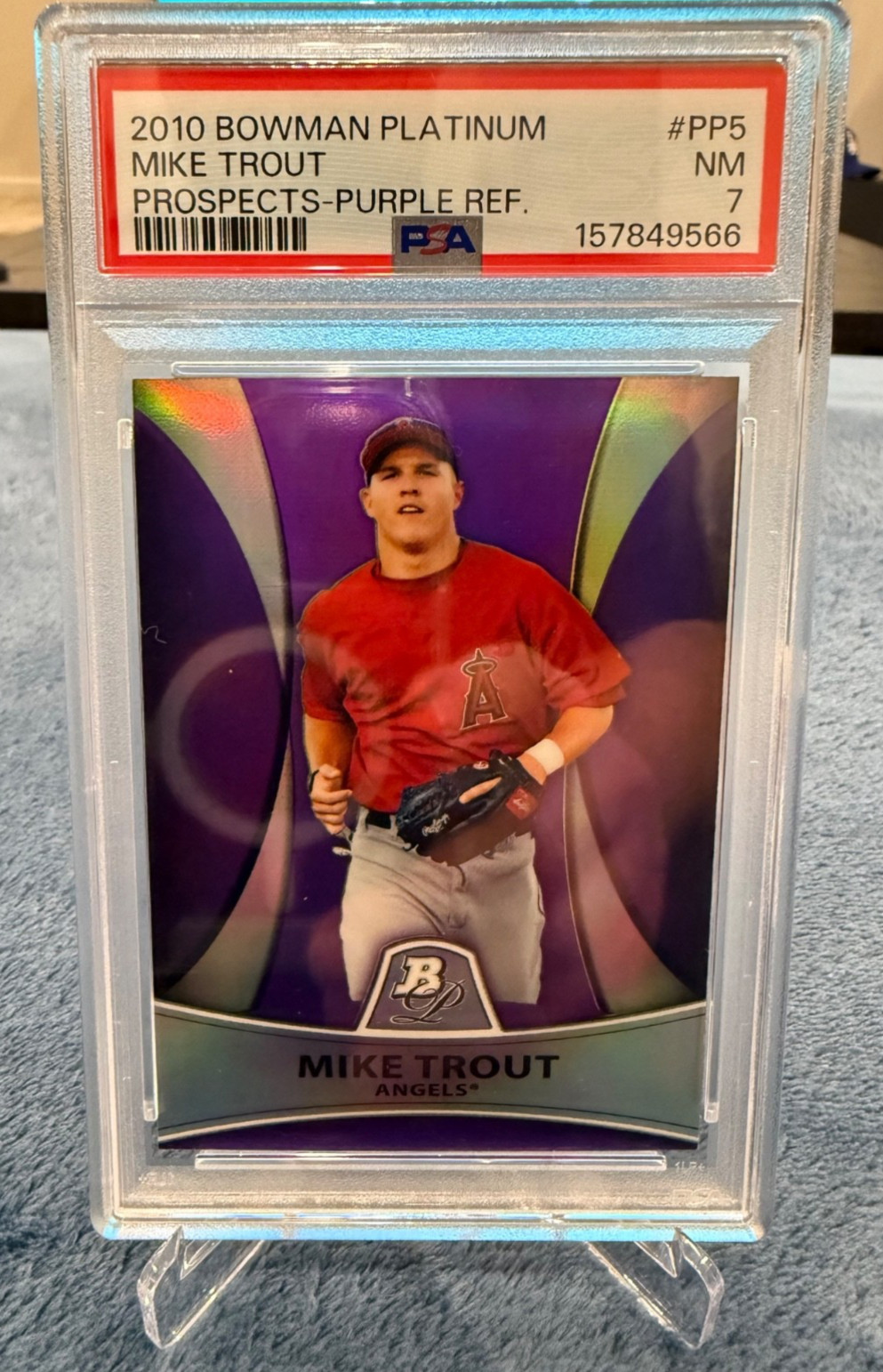 2010 Bowman Platinum - Prospects Mike Trout #PP5 Purple Refractor (RC) 2010 Bowman Platinum - Prospects Mike Trout #PP5 Purple Refractor (RC)