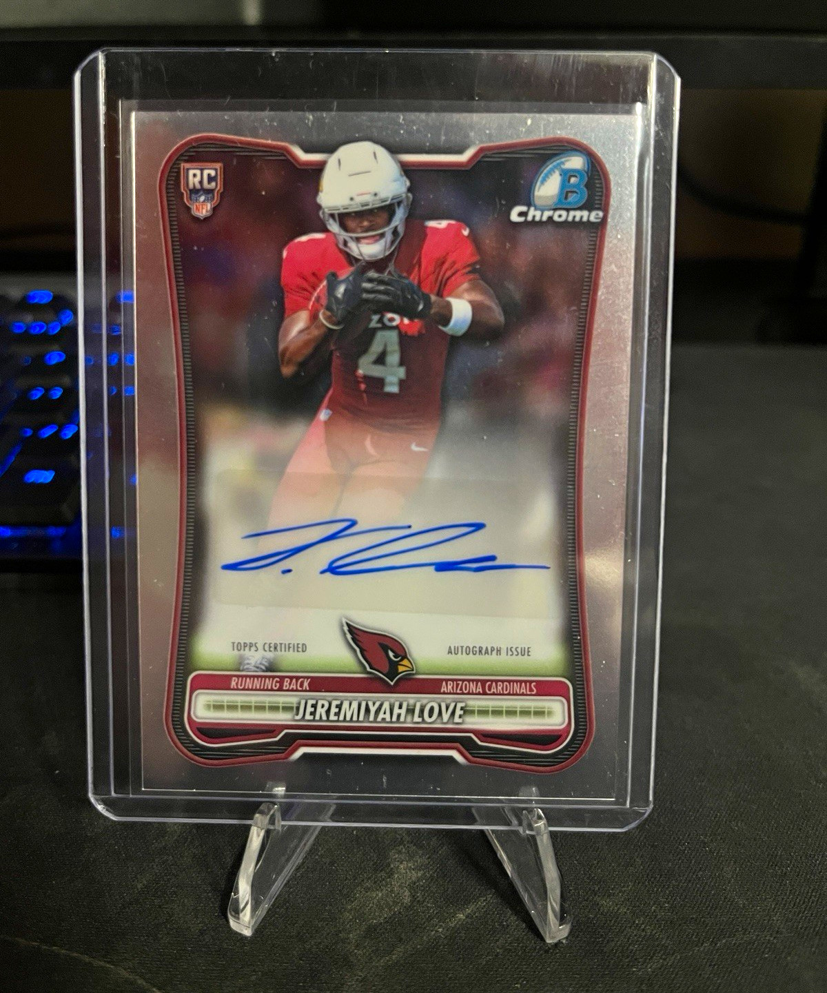 Jeremiyah Love Base Auto Bowman Chrome 2026 Bowman Football Jeremiyah Love Base Auto Bowman Chrome 2026 Bowman Football