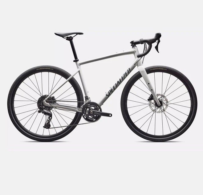2026 Specialized Diverge 3 Alloy - 52cm Gravel Bike - Gloss Dune White - CUES