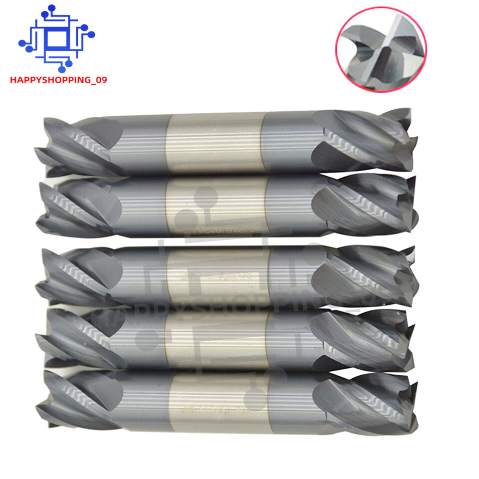 5Pcs 4 Flute 1/2\